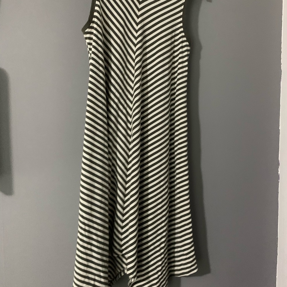 white and green dress